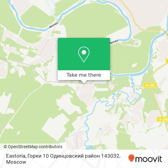 Eastoria, Горки 10 Одинцовский район 143032 map