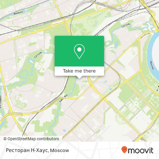 Ресторан Н-Хаус, Москва 119590 map