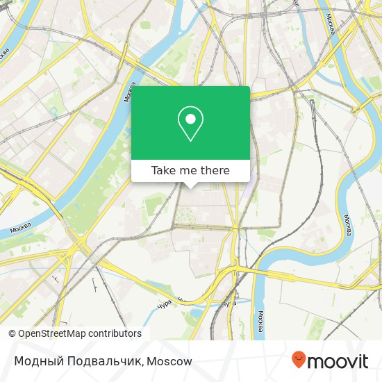 Модный Подвальчик, улица Шухова Москва 115162 map