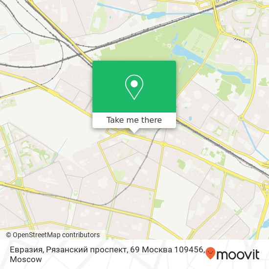 Евразия, Рязанский проспект, 69 Москва 109456 map