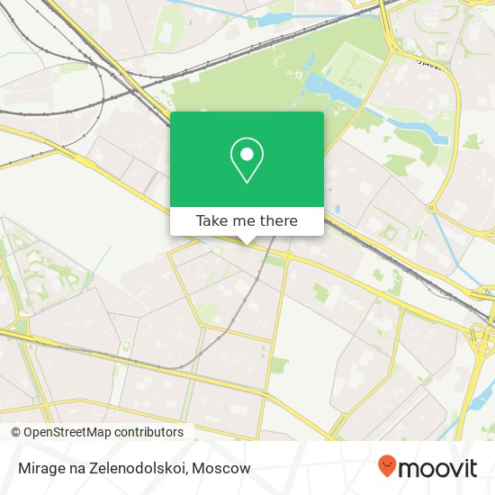 Mirage na Zelenodolskoi, Рязанский проспект Москва 109377 map