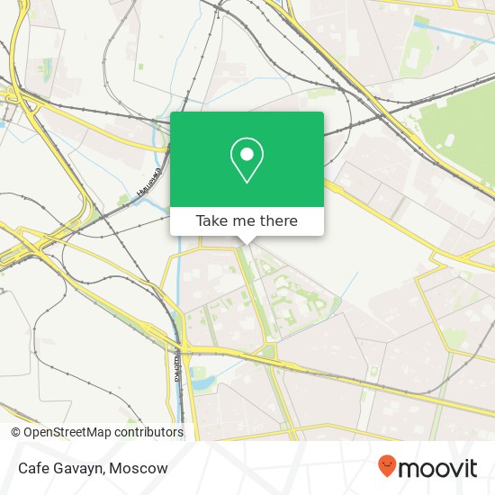 Cafe Gavayn, Москва 109518 map