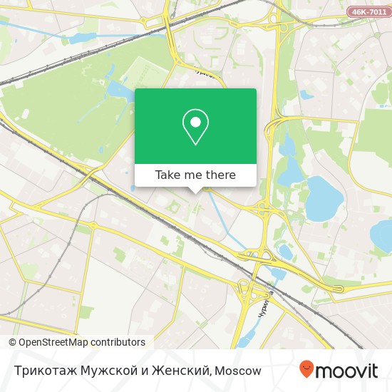 Трикотаж Мужской и Женский, Москва 111395 map