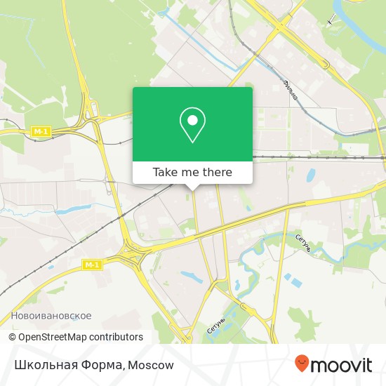 Школьная Форма, улица Толбухина Москва 121596 map