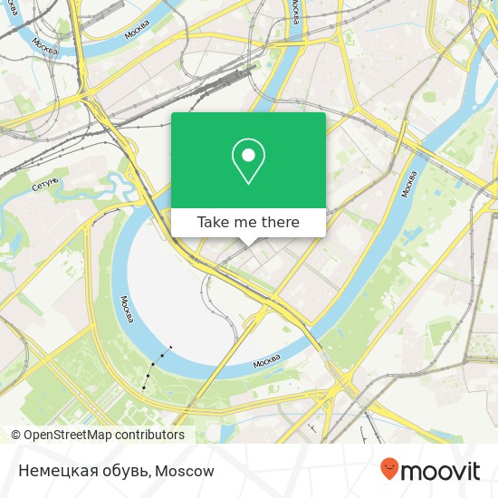 Немецкая обувь, улица 10-летия Октября Москва 119048 map