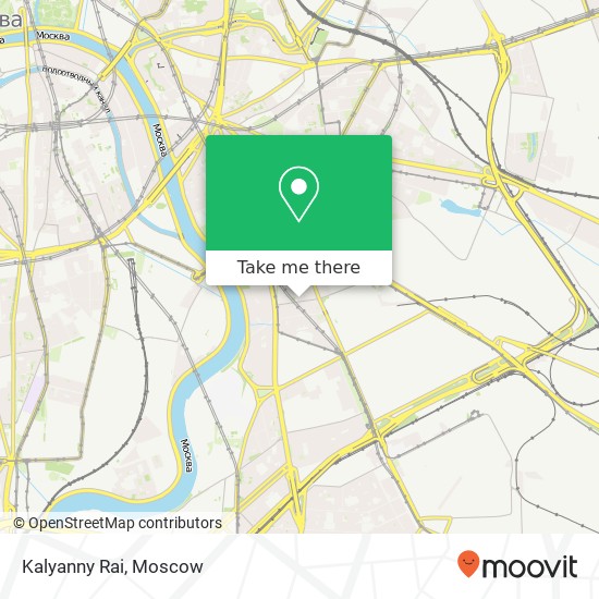 Kalyanny Rai, улица Мельникова, 16A Москва 109044 map
