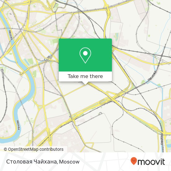 Столовая Чайхана, Москва 109316 map