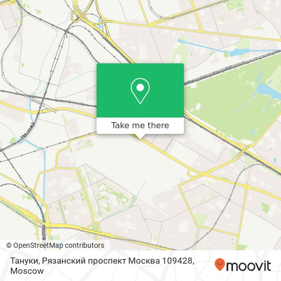 Тануки, Рязанский проспект Москва 109428 map