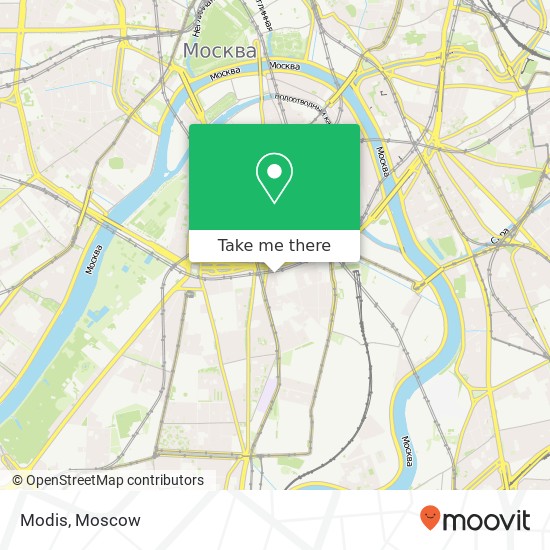 Modis, улица Зацепа Москва 115054 map