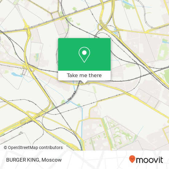 BURGER KING, Москва 109052 map