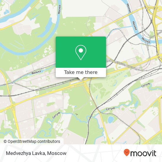 Medvezhya Lavka, Москва 121108 map