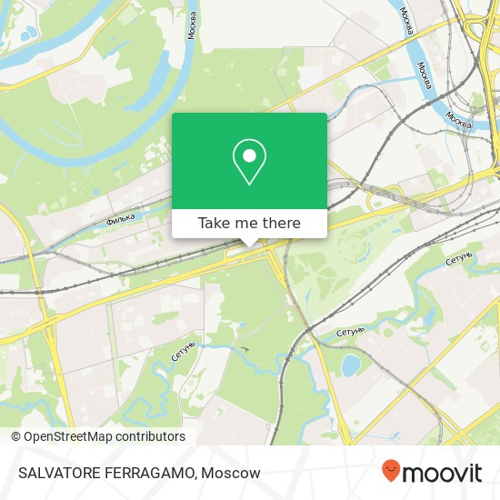 SALVATORE FERRAGAMO, Кутузовский проспект Москва 121108 map