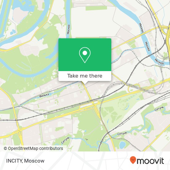 INCITY, Москва 121096 map