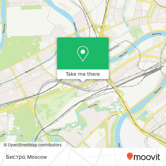 Бистро, Кутузовский проспект Москва 121170 map