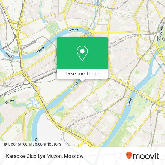 Karaoke-Club Lya Muzon, Саввинская набережная Москва 119435 map