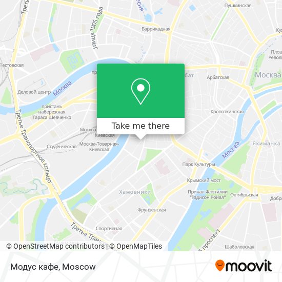 Модус кафе map