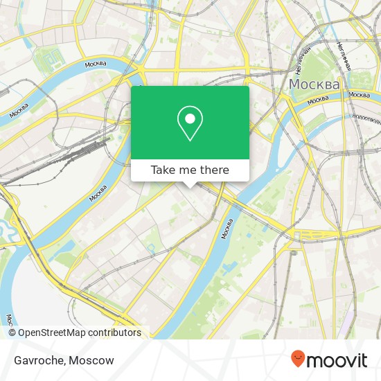 Gavroche, улица Тимура Фрунзе Москва 119021 map