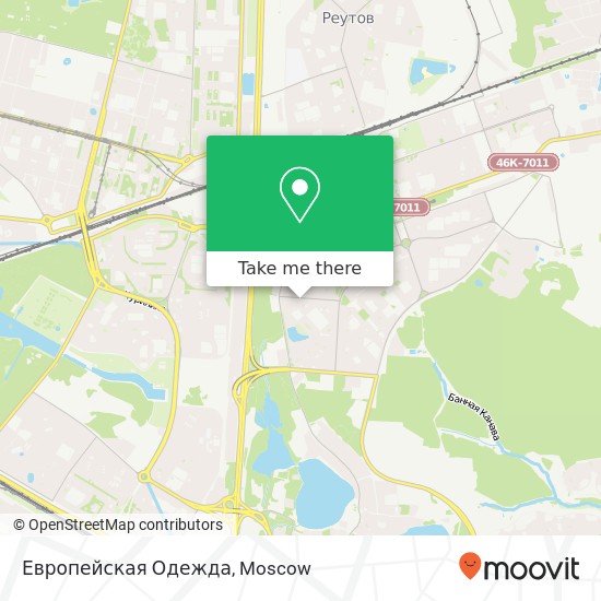 Европейская Одежда, Москва 111673 map