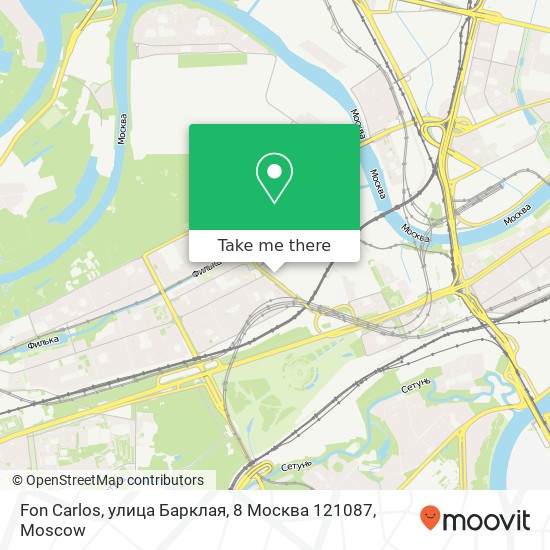 Fon Carlos, улица Барклая, 8 Москва 121087 map