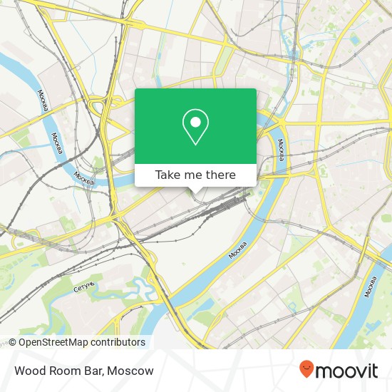 Wood Room Bar, улица Можайский Вал, 10 Москва 121151 map