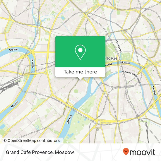 Grand Cafe Provence, Москва 119034 map