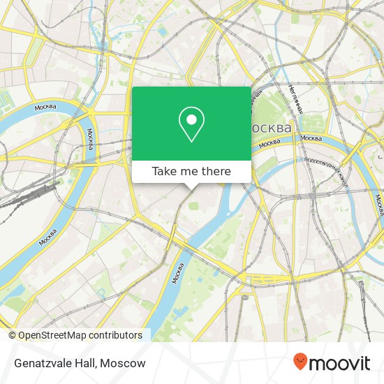 Genatzvale Hall, улица Остоженка Москва 119034 map