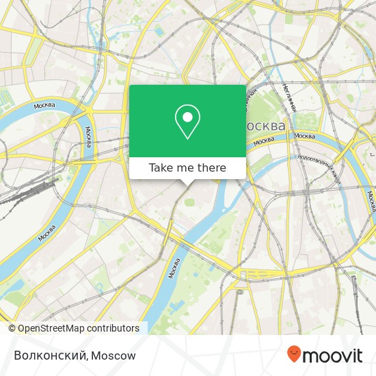 Волконский, улица Остоженка Москва 119034 map