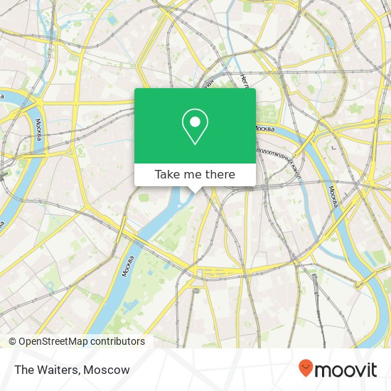 The Waiters, Якиманская набережная Москва 119180 map
