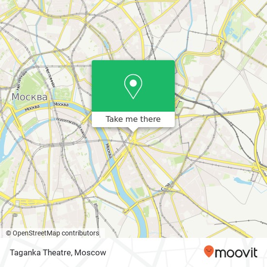 Taganka Theatre map