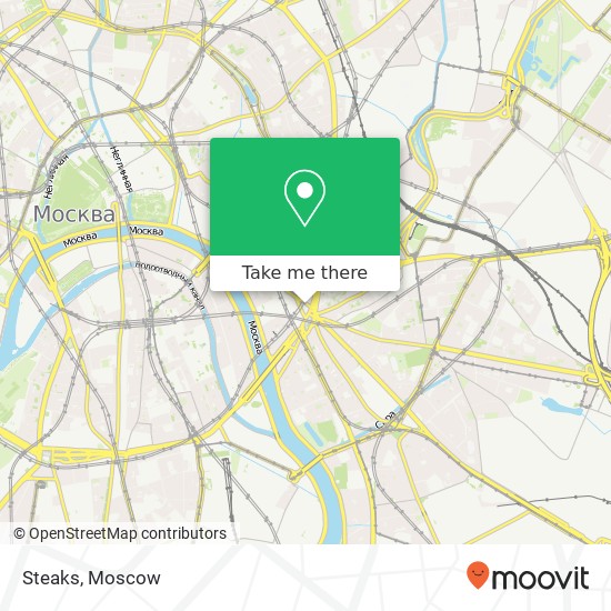 Steaks, Верхняя Радищевская улица Москва 109240 map