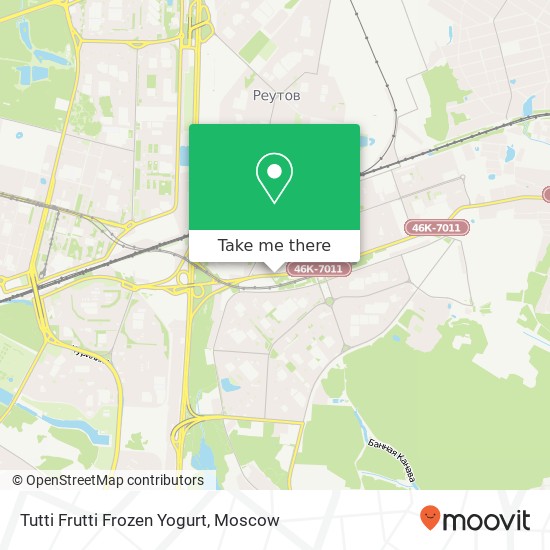 Tutti Frutti Frozen Yogurt, Носовихинское шоссе Москва 111672 map