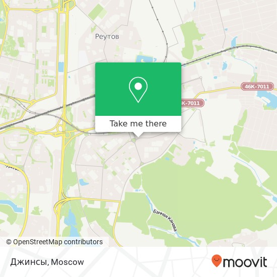 Джинсы, Новокосинская улица Москва 111672 map