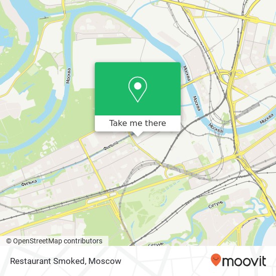 Restaurant Smoked, Москва 121087 map