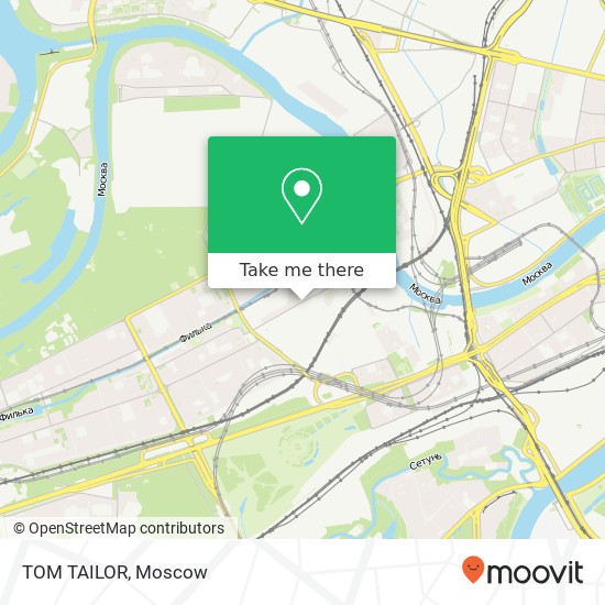 TOM TAILOR, Тучковская улица Москва 121087 map
