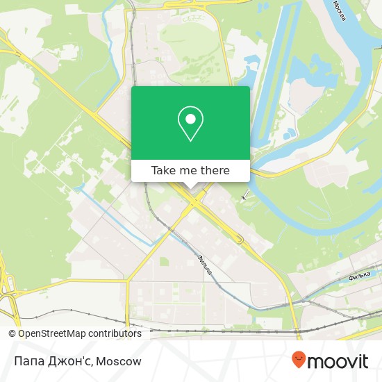 Папа Джон'с, Москва 121609 map