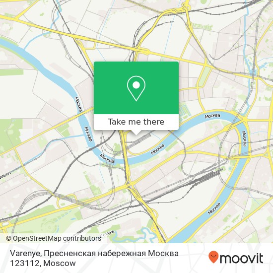 Varenye, Пресненская набережная Москва 123112 map
