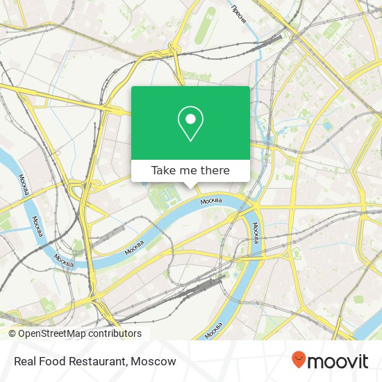 Real Food Restaurant, Москва 123610 map