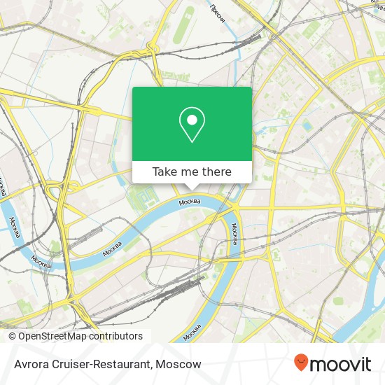 Avrora Cruiser-Restaurant, Краснопресненская набережная Москва 123100 map