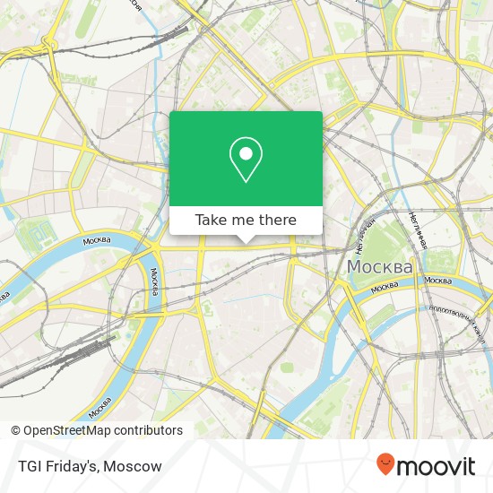 TGI Friday's, Москва 121069 map