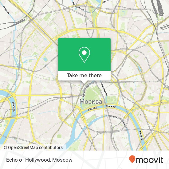 Echo of Hollywood, Моховая улица Москва 125009 map