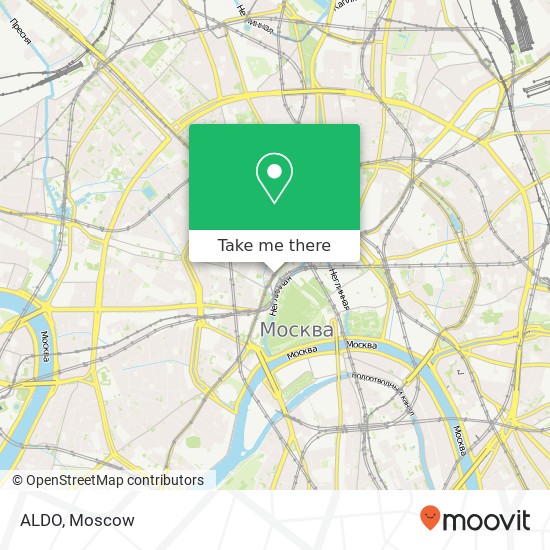 ALDO, Манежная площадь Москва 125009 map