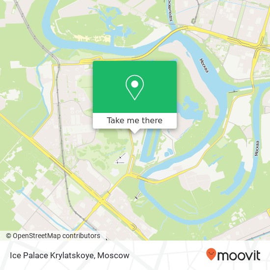Ice Palace Krylatskoye, Крылатская улица Москва 121614 map