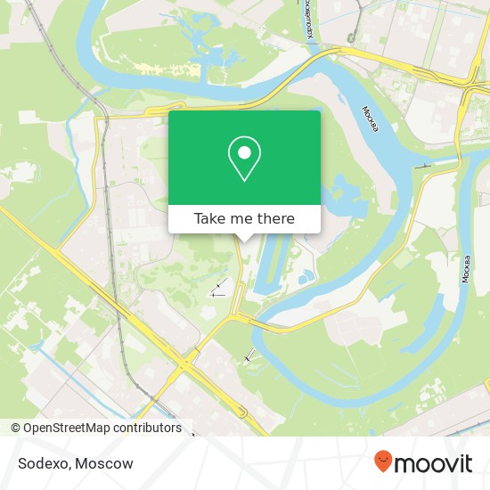 Sodexo, Крылатская улица Москва 121614 map