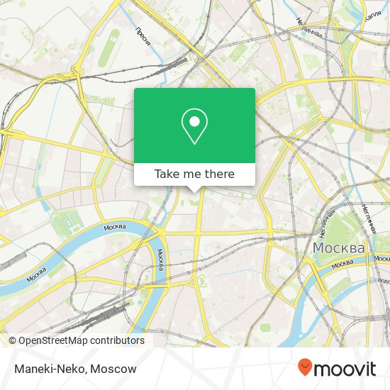 Maneki-Neko, Новинский бульвар Москва 123242 map