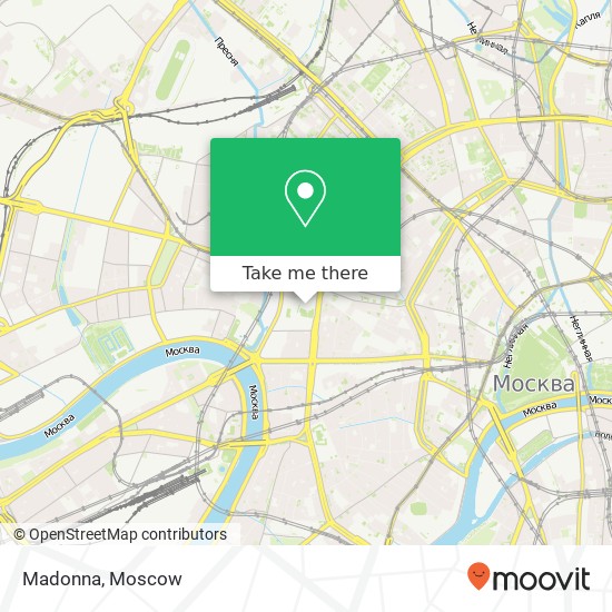 Madonna, Новинский бульвар Москва 123242 map