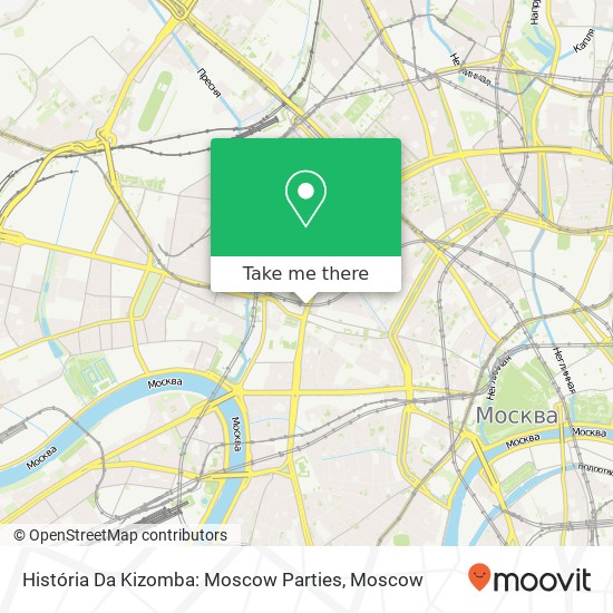 História Da Kizomba: Moscow Parties map