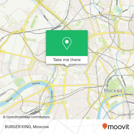 BURGER KING, Садовая-Кудринская улица, 3 Москва 123242 map