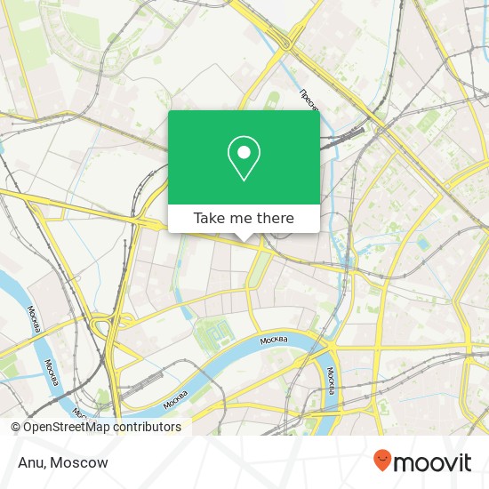 Anu, Звенигородское шоссе Москва 123022 map