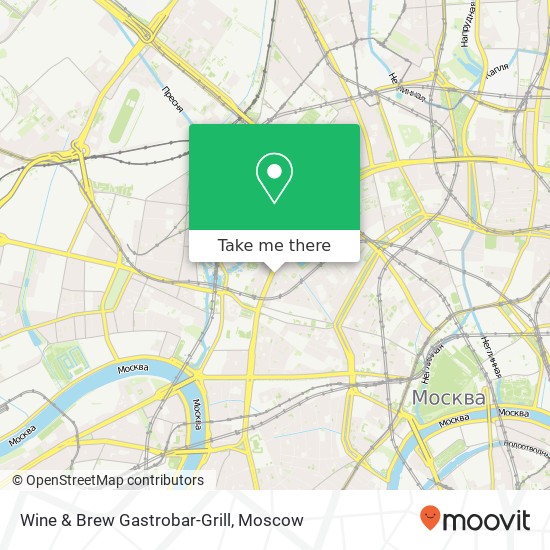 Wine & Brew Gastrobar-Grill, Садовая-Кудринская улица, 20 Москва 123001 map