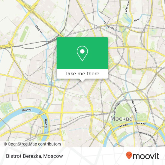 Bistrot Berezka, Малая Бронная улица Москва 123104 map